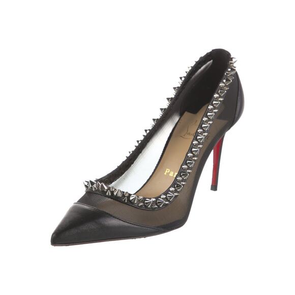 ❤️Christian Louboutin Spike Leather Pumps❤️ - Picture 2 of 5